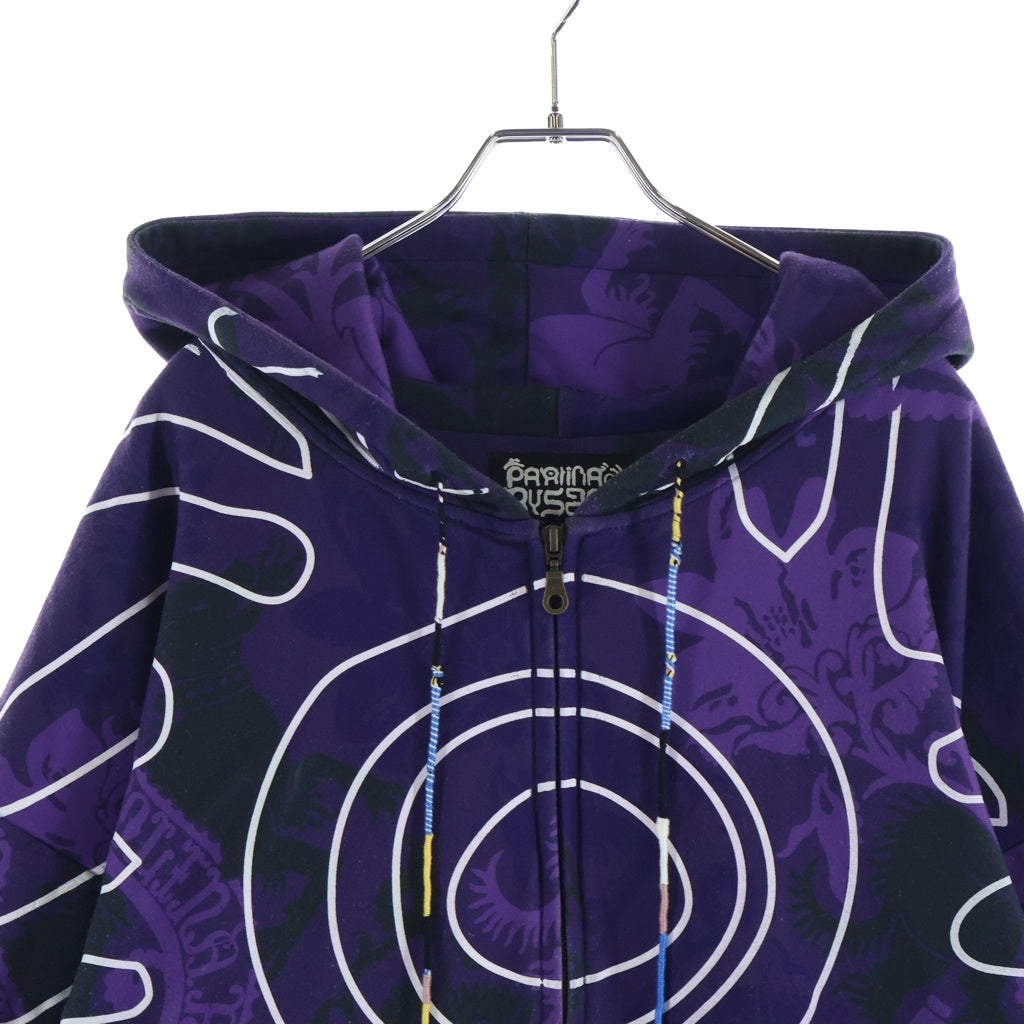 NO BRAND(ノーブランド) Paolina Russo (パオリーナ ルッソ) Zip Up Hoodie ジップアップ フーディー パーカー パープル