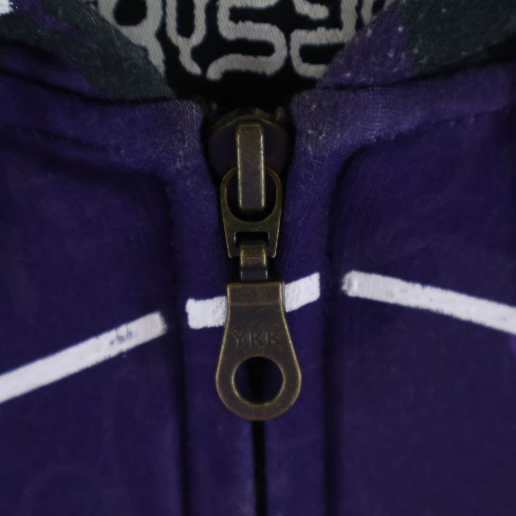 NO BRAND(ノーブランド) Paolina Russo (パオリーナ ルッソ) Zip Up Hoodie ジップアップ フーディー パーカー パープル