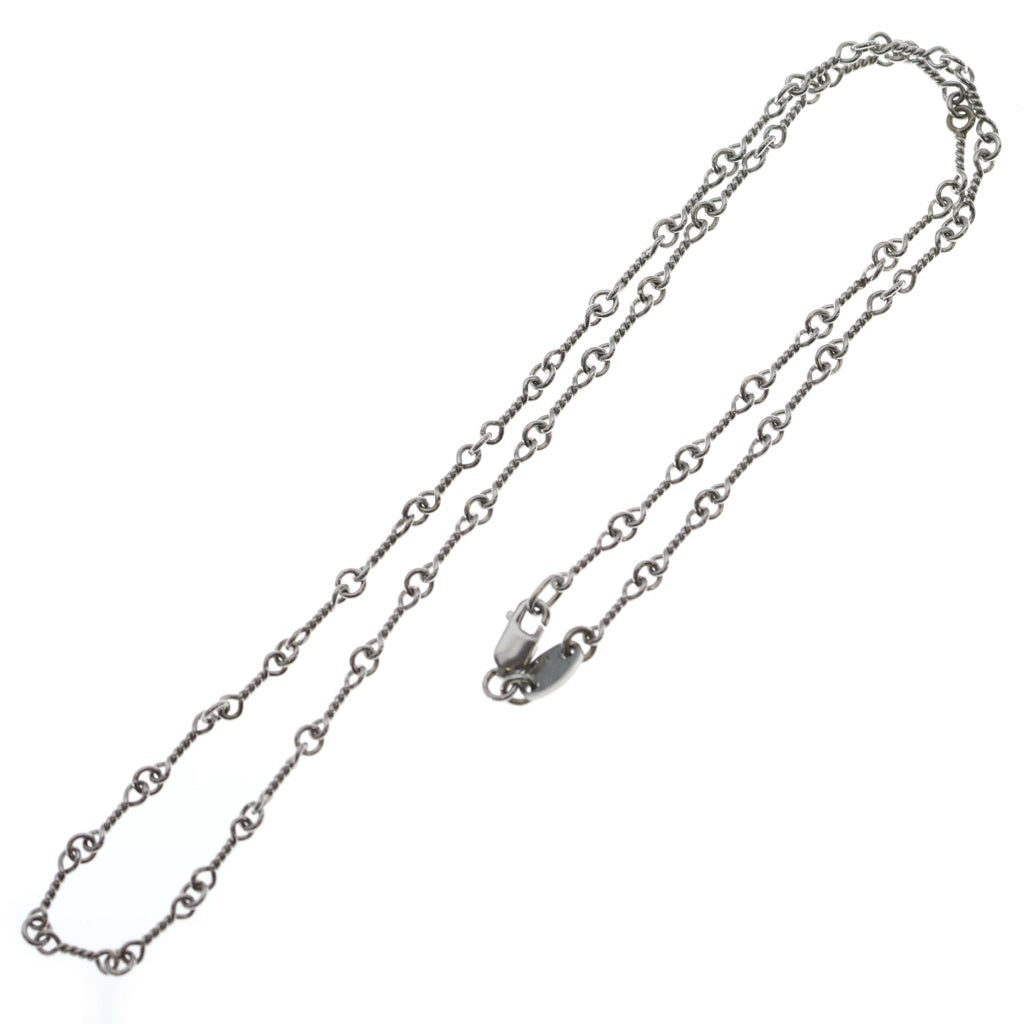 CHROME HEARTS(クロムハーツ) 18KWG NECKCHAIN T16 ツイストチェーンネックレス 16inch ホワイトゴールド BCA001