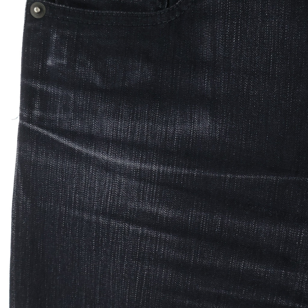 SAINT LAURENT PARIS(サンローランパリ) 13S Hedi期 ハイウエスト ジップフライ スキニーデニム ブラック D03 W/SK-HW