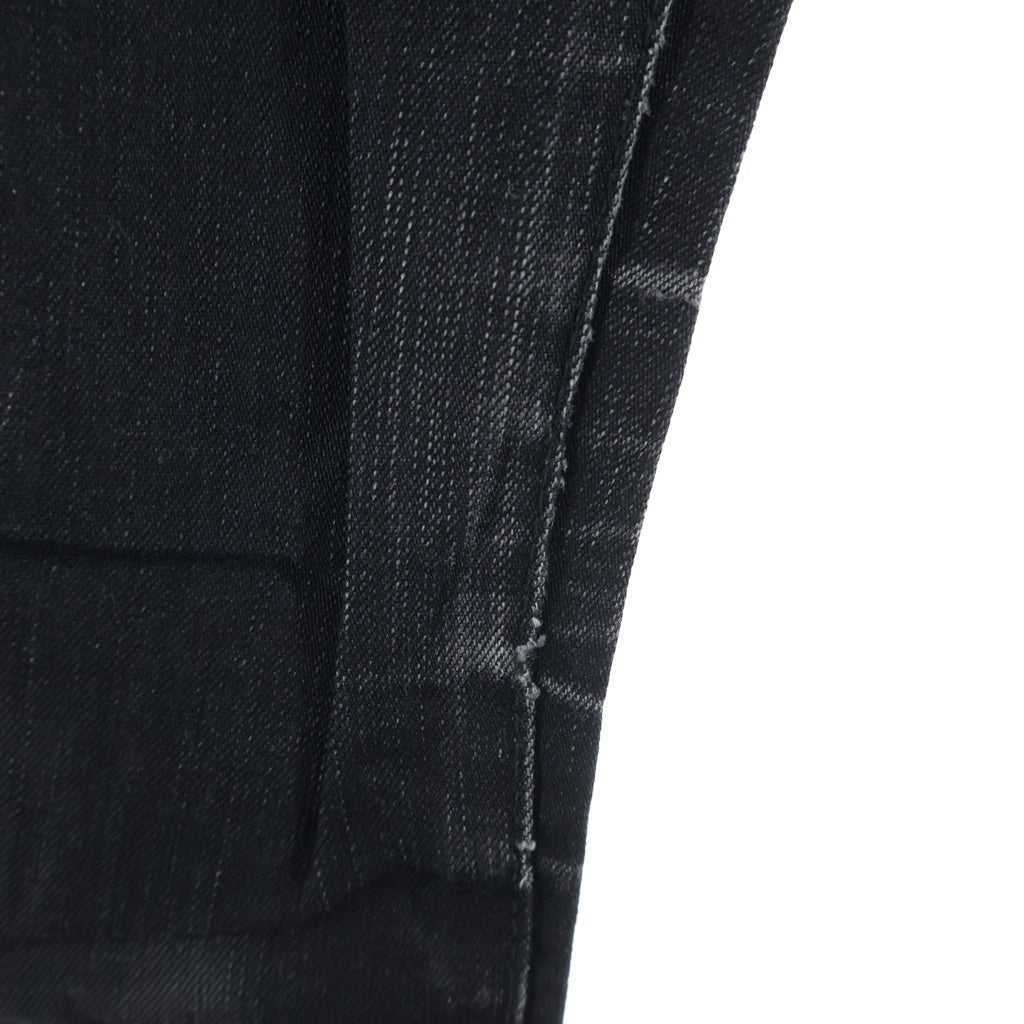 SAINT LAURENT PARIS(サンローランパリ) 13S Hedi期 ハイウエスト ジップフライ スキニーデニム ブラック D03 W/SK-HW