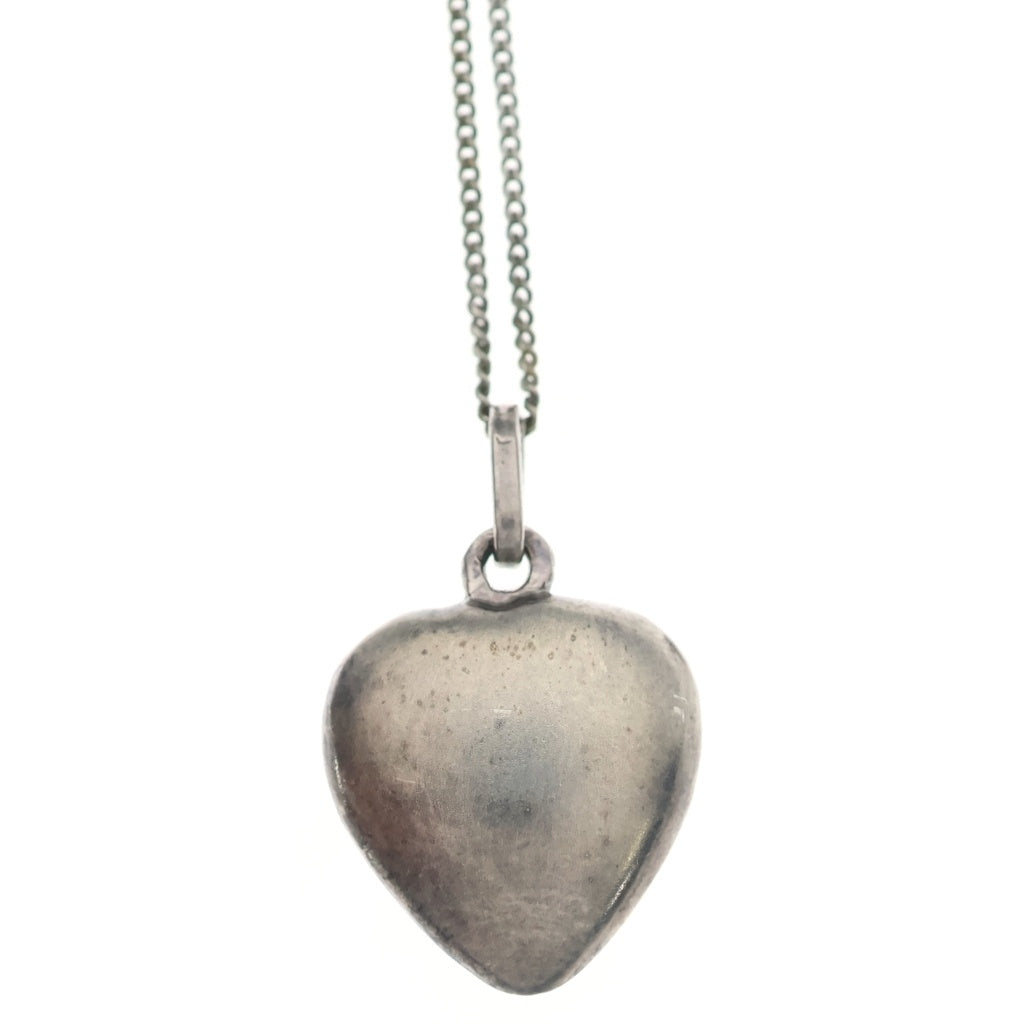 SAINT LAURENT PARIS(サンローランパリ) Heart Necklace ハート ペンダント ネックレス シルバー