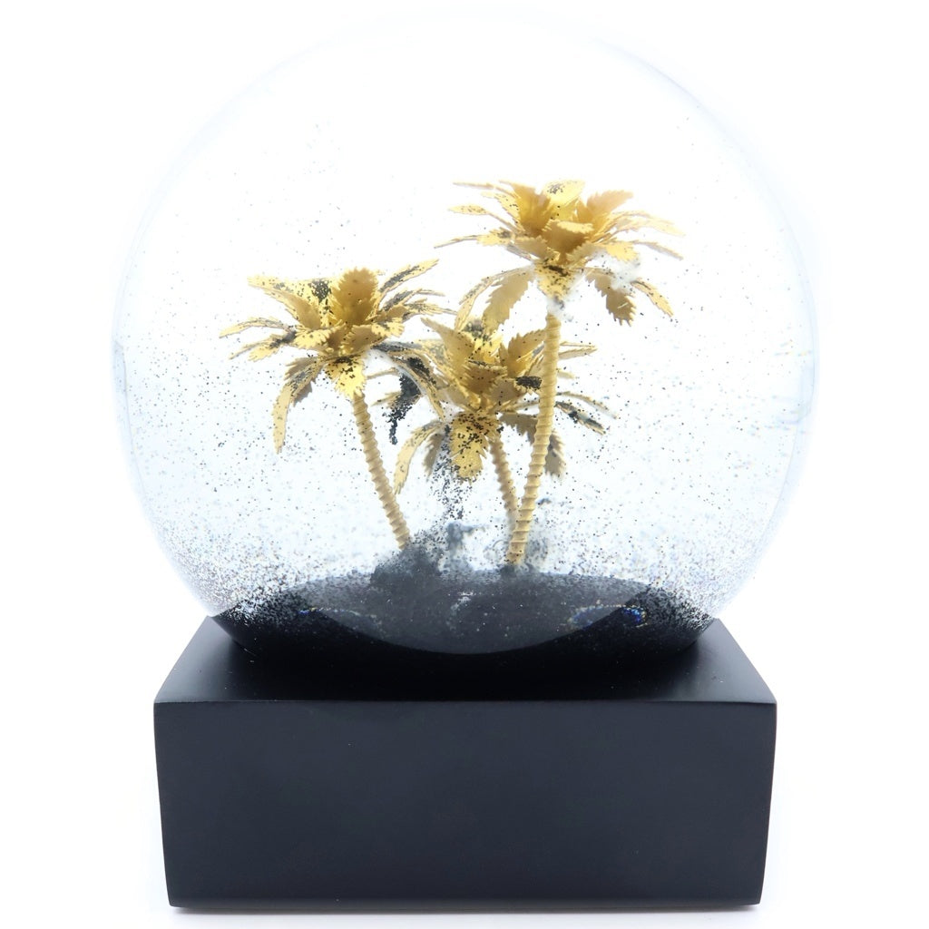 SAINT LAURENT PARIS(サンローランパリ) Snow Dome スノードーム パームツリー ヤシの木 ブラック/ゴールド 694996