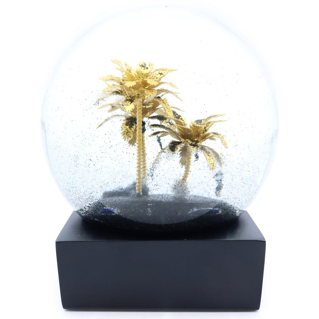 SAINT LAURENT PARIS(サンローランパリ) Snow Dome スノードーム パームツリー ヤシの木 ブラック/ゴールド 694996
