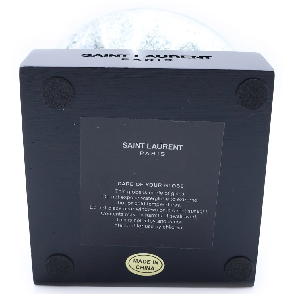 SAINT LAURENT PARIS(サンローランパリ) Snow Dome スノードーム パームツリー ヤシの木 ブラック/ゴールド 694996