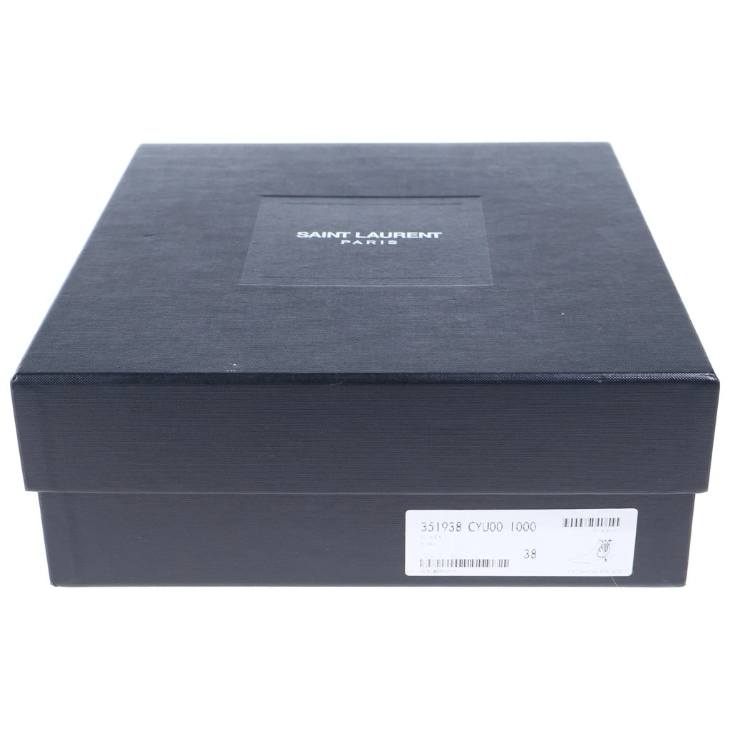 SAINT LAURENT PARIS(サンローランパリ) レザーサイドゴア ポインテッドトゥピンヒールブーツ ブラック レディース 351938 CYU00 1000