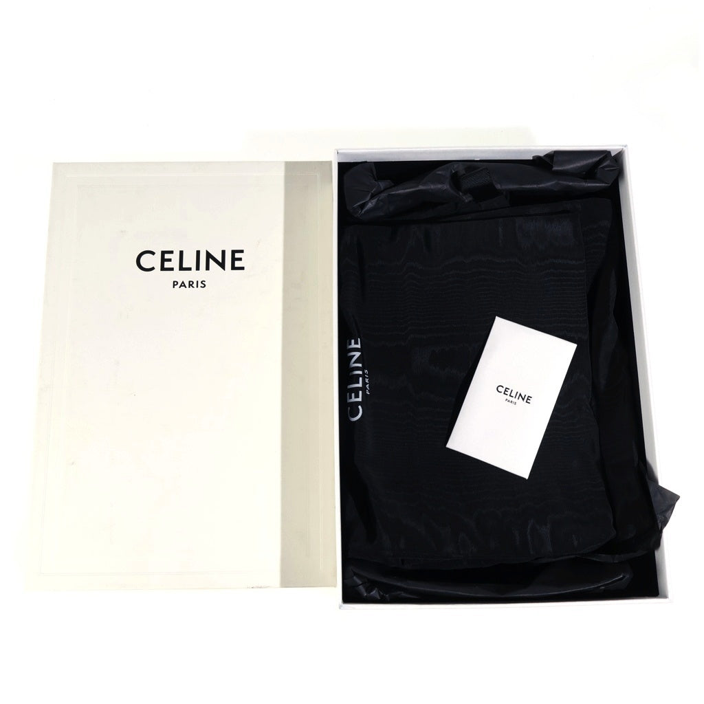 CELINE(セリーヌ) Leather Flat レザー フラットサンダル ボルドー レディース