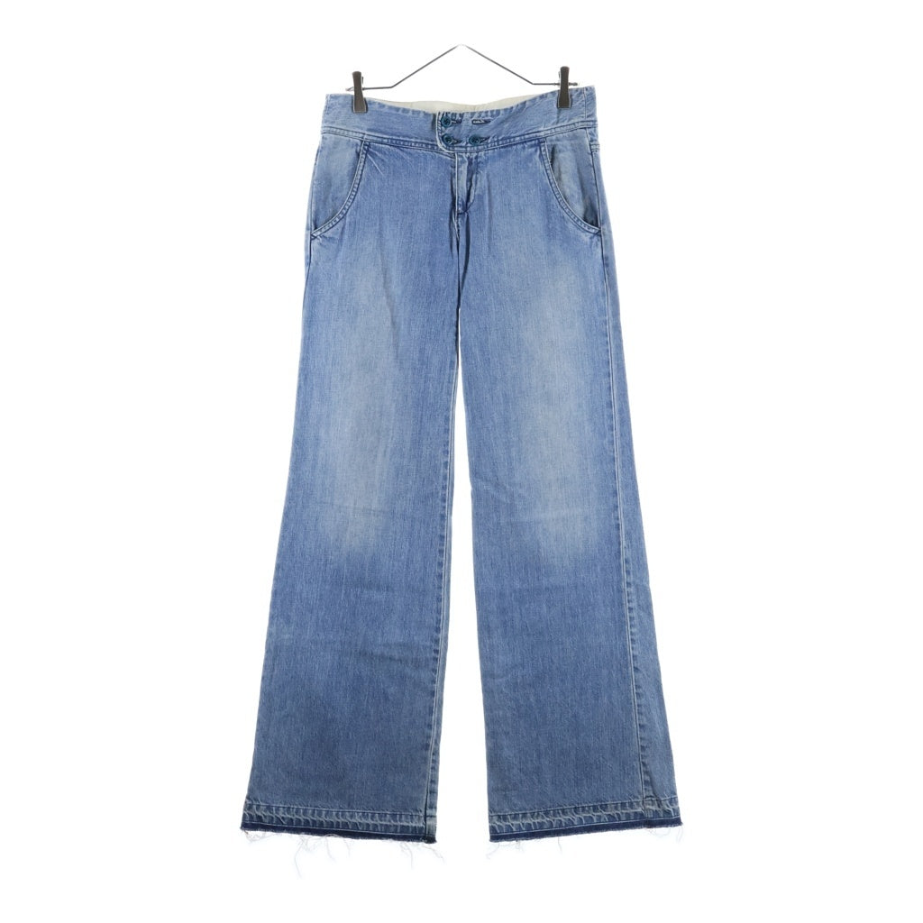 Chloe(クロエ) Wide Denim Pants ワイド ローウエスト デニムパンツ インディゴ レディース