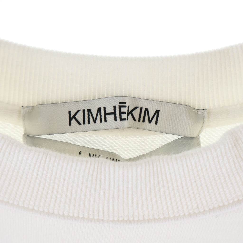 KIMHEKIM(キムヘキム) Heart Embroidered Sweatshirt ハート 刺繍 スウェット トレーナー ホワイト