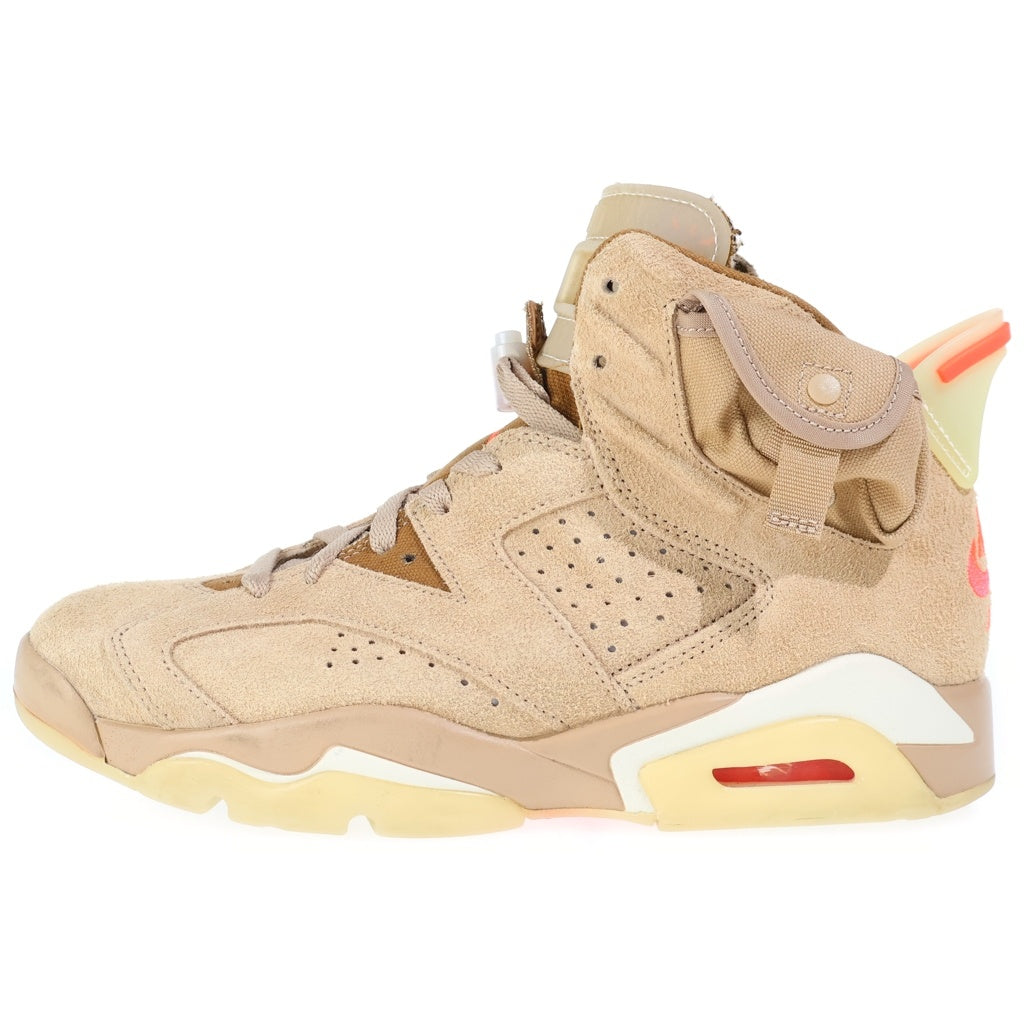 NIKE(ナイキ) × TRAVIS SCOTT AIR JORDAN6 RETRO SP DH0690-200 トラヴィススコット エアジョーダン6 ハイカットスニーカー シューズ ブラウン US9/27cm