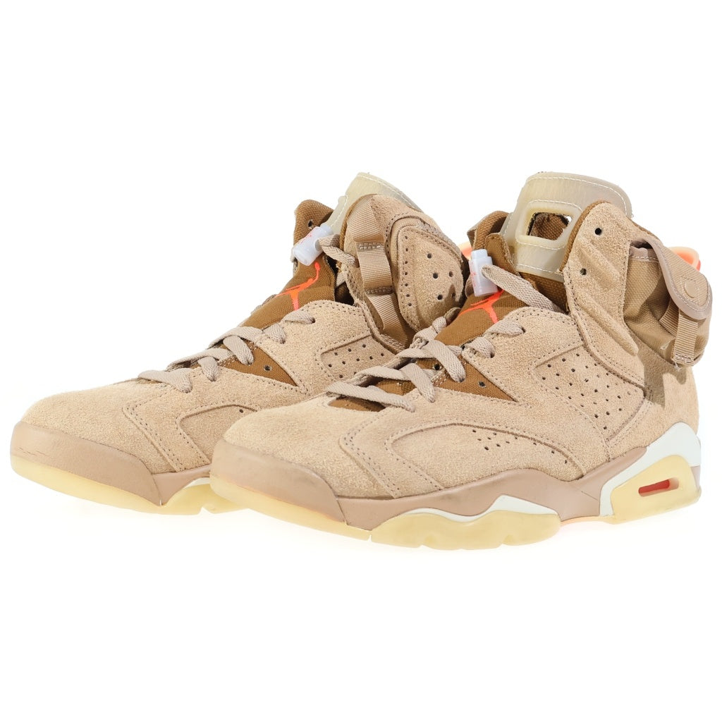 NIKE(ナイキ) × TRAVIS SCOTT AIR JORDAN6 RETRO SP DH0690-200 トラヴィススコット エアジョーダン6 ハイカットスニーカー シューズ ブラウン US9/27cm