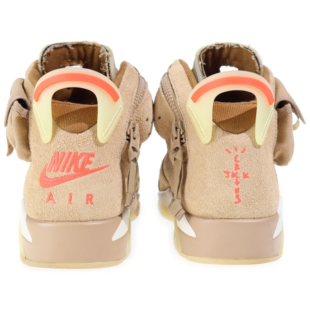 NIKE(ナイキ) × TRAVIS SCOTT AIR JORDAN6 RETRO SP DH0690-200 トラヴィススコット エアジョーダン6 ハイカットスニーカー シューズ ブラウン US9/27cm