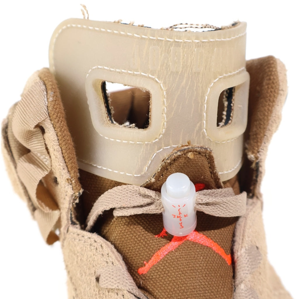 NIKE(ナイキ) × TRAVIS SCOTT AIR JORDAN6 RETRO SP DH0690-200 トラヴィススコット エアジョーダン6 ハイカットスニーカー シューズ ブラウン US9/27cm