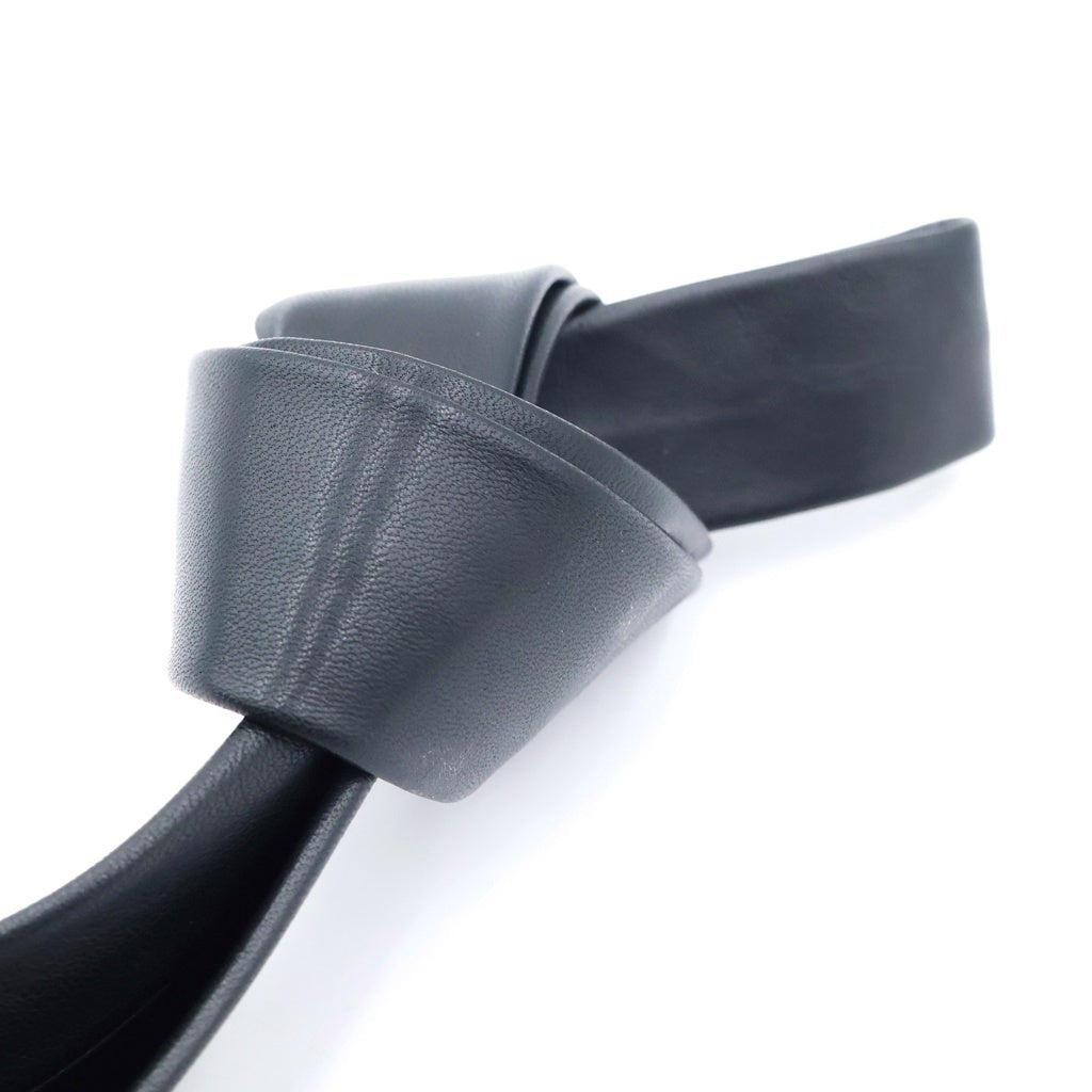 CHROME HEARTS(クロムハーツ) TIE NEK SKNNY LTHR CHプラスモチーフ レザーネクタイ ブラック