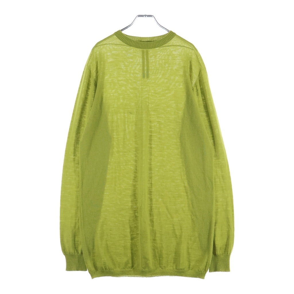 Rick Owens(リックオウエンス) 23AW OVERSIZED ROUND NECK KNIT オーバーサイズ ラウンドネック ニット グリーン RU02C7627-M