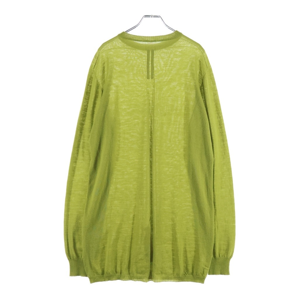 Rick Owens(リックオウエンス) 23AW OVERSIZED ROUND NECK KNIT オーバーサイズ ラウンドネック ニット グリーン RU02C7627-M