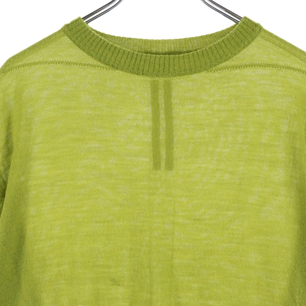 Rick Owens(リックオウエンス) 23AW OVERSIZED ROUND NECK KNIT オーバーサイズ ラウンドネック ニット グリーン RU02C7627-M