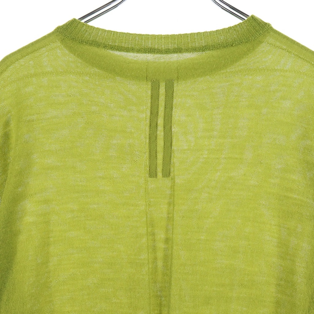Rick Owens(リックオウエンス) 23AW OVERSIZED ROUND NECK KNIT オーバーサイズ ラウンドネック ニット グリーン RU02C7627-M