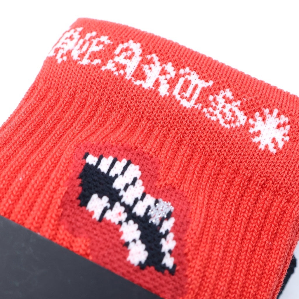 CHROME HEARTS(クロムハーツ) MATTY BOY CHOMPER SOCKS マッティボーイ チョンパーソックス 靴下 レッド/ブラック/ホワイト 3足セット