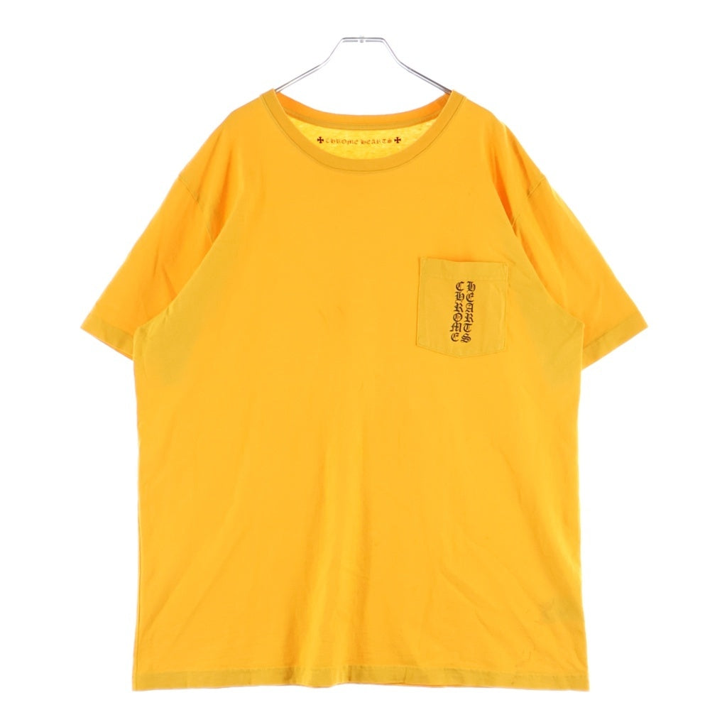 CHROME HEARTS(クロムハーツ) Vertical Logo Tee ヴァーティカル ロゴ 半袖Tシャツ カットソー イエロー