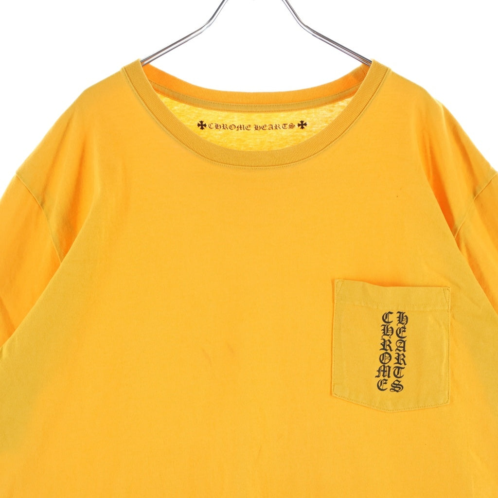 CHROME HEARTS(クロムハーツ) Vertical Logo Tee ヴァーティカル ロゴ 半袖Tシャツ カットソー イエロー