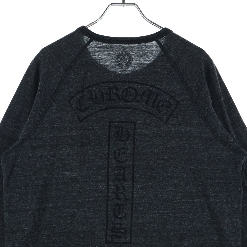 CHROME HEARTS(クロムハーツ) OLD Back T Bar L/S Tee オールド バック Tバー ロングスリーブ 7分袖Tシャツ カットソー ブラック