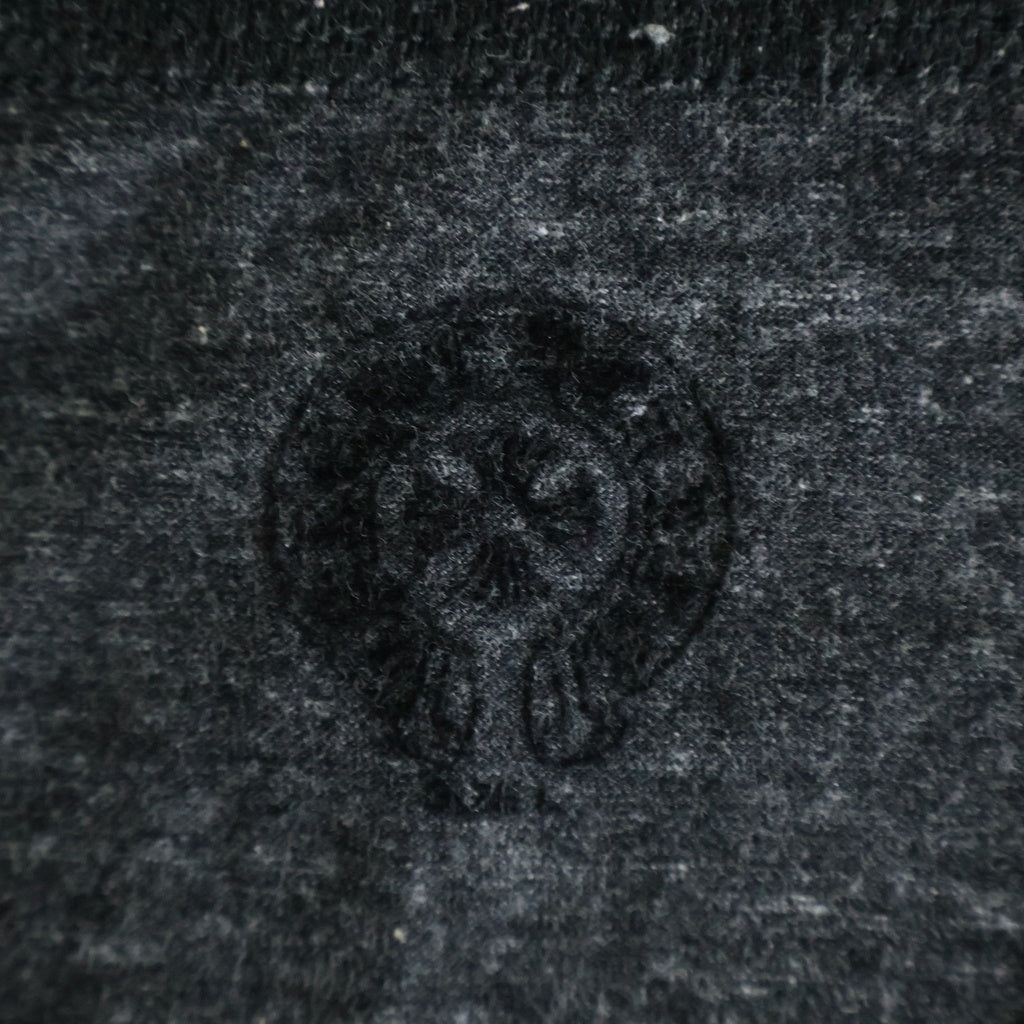 CHROME HEARTS(クロムハーツ) OLD Back T Bar L/S Tee オールド バック Tバー ロングスリーブ 7分袖Tシャツ カットソー ブラック