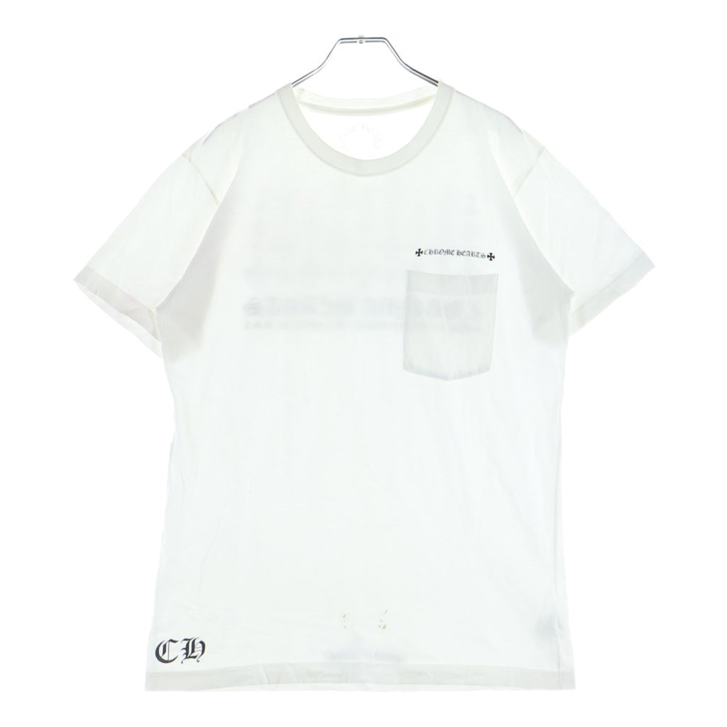 CHROME HEARTS(クロムハーツ) Back Made in Hollywood Tee オールド バック メイドインハリウッド 半袖Tシャツ カットソー ホワイト