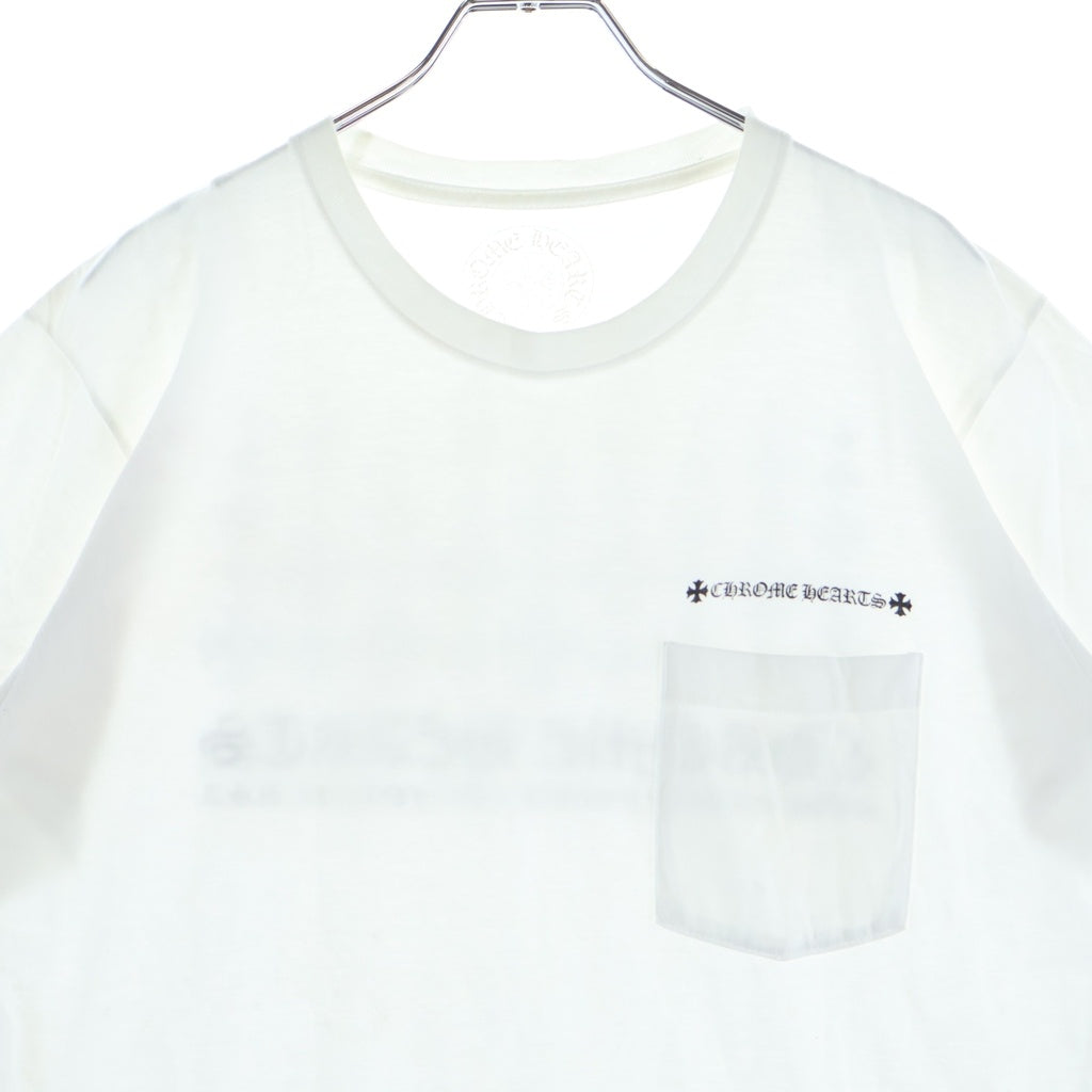 CHROME HEARTS(クロムハーツ) Back Made in Hollywood Tee オールド バック メイドインハリウッド 半袖Tシャツ カットソー ホワイト