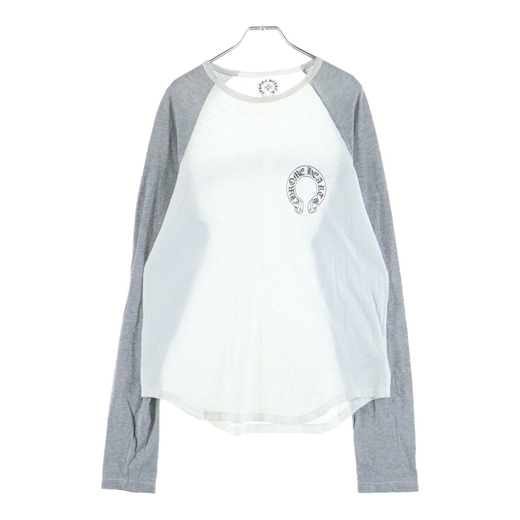 CHROME HEARTS(クロムハーツ) OLD Back Scroll Label L/S Tee オールド バック スクロールラベル ロングスリーブ 長袖Tシャツ カットソー ホワイト/グレー