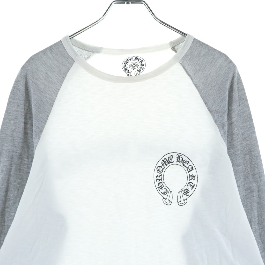 CHROME HEARTS(クロムハーツ) OLD Back Scroll Label L/S Tee オールド バック スクロールラベル ロングスリーブ 長袖Tシャツ カットソー ホワイト/グレー