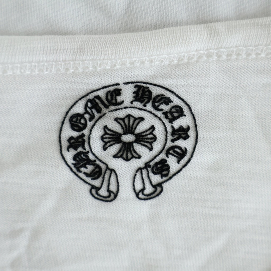 CHROME HEARTS(クロムハーツ) OLD Back Scroll Label L/S Tee オールド バック スクロールラベル ロングスリーブ 長袖Tシャツ カットソー ホワイト/グレー