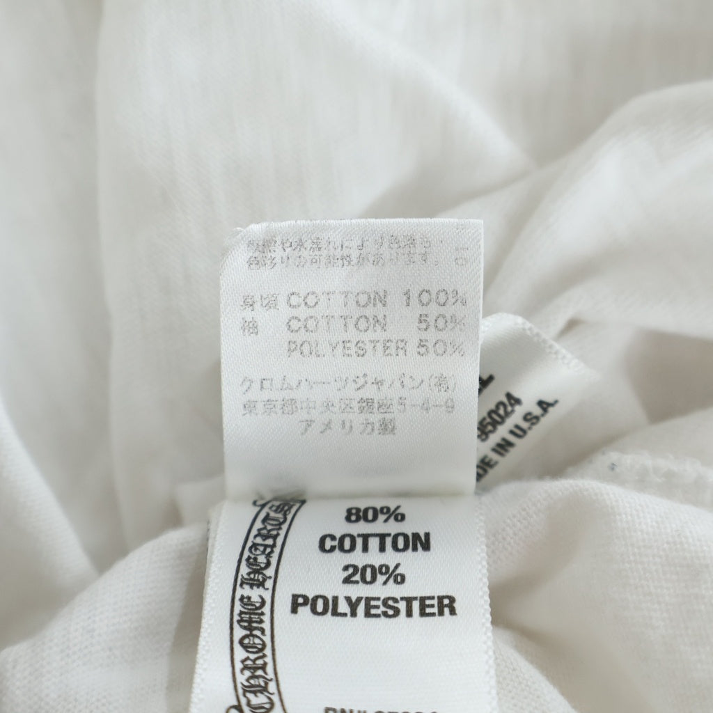 CHROME HEARTS(クロムハーツ) OLD Back Scroll Label L/S Tee オールド バック スクロールラベル ロングスリーブ 長袖Tシャツ カットソー ホワイト/グレー