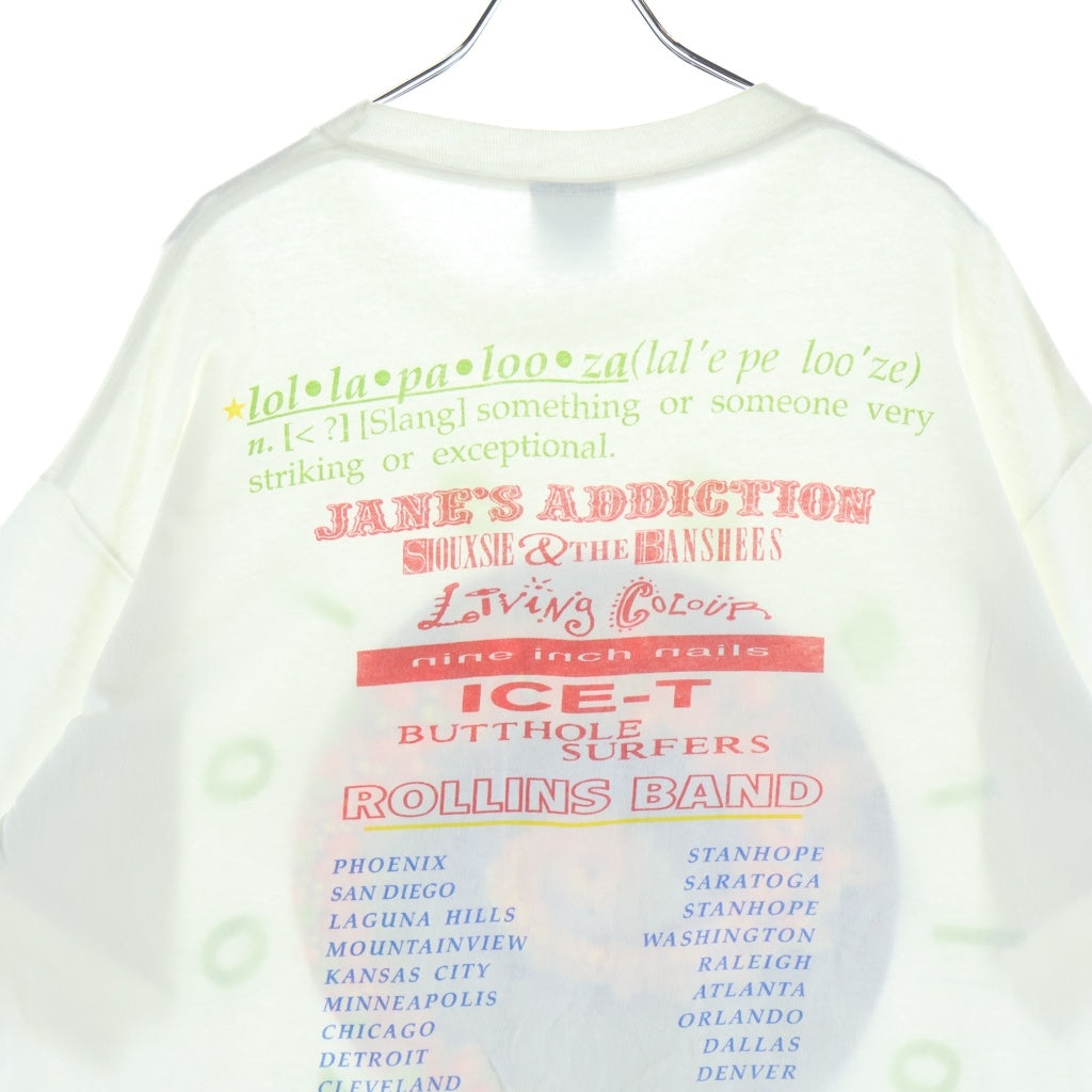 VINTAGE(ヴィンテージ) 90s LOLLAPALOOZA Festibal 1991 Tee ロラパルーザー 半袖Tシャツ カットソー ホワイト