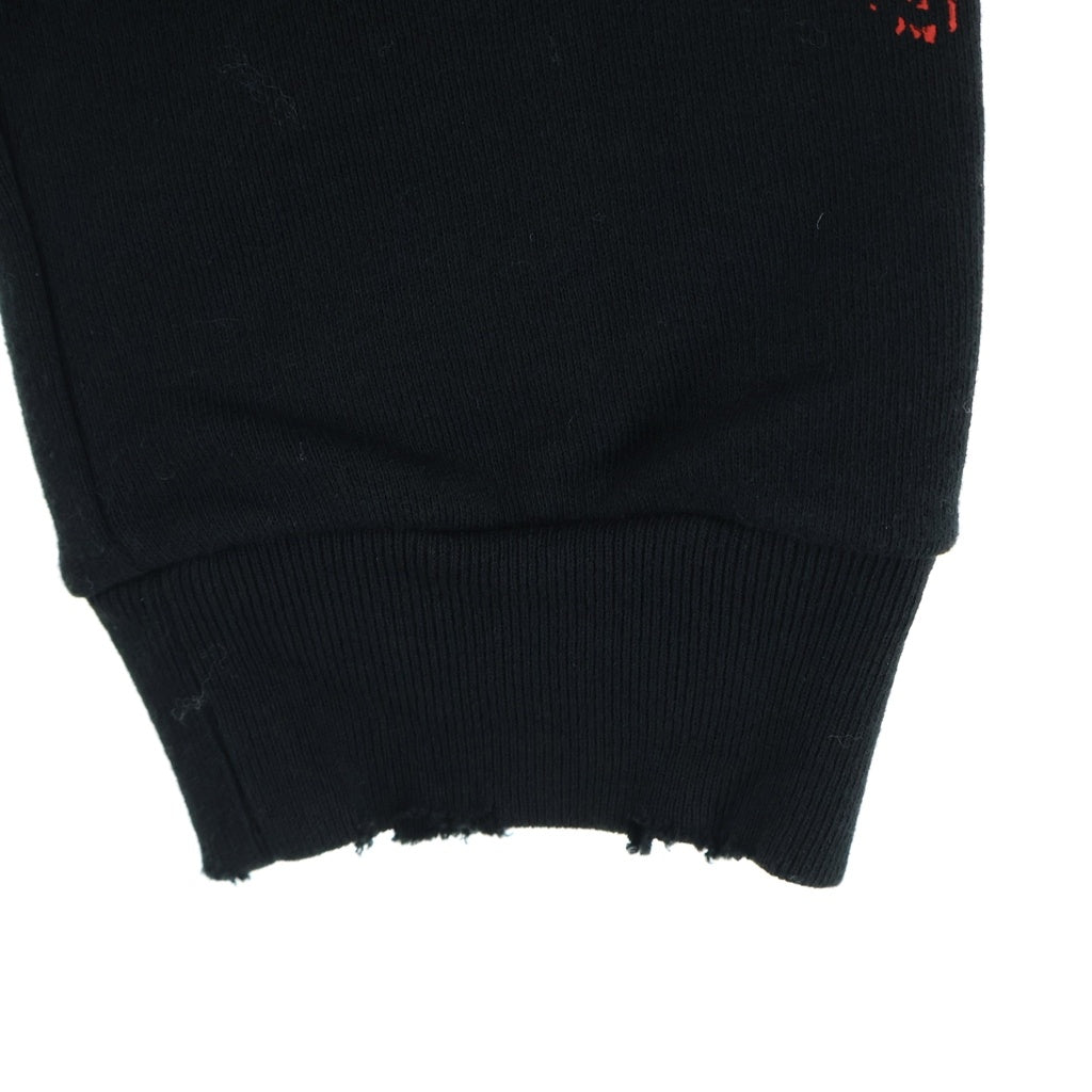 BALENCIAGA(バレンシアガ) 26SS Medium Fit Hoodie グラフィック プリント プルオーバーパーカー フーディ ブラック 851238 TUV09