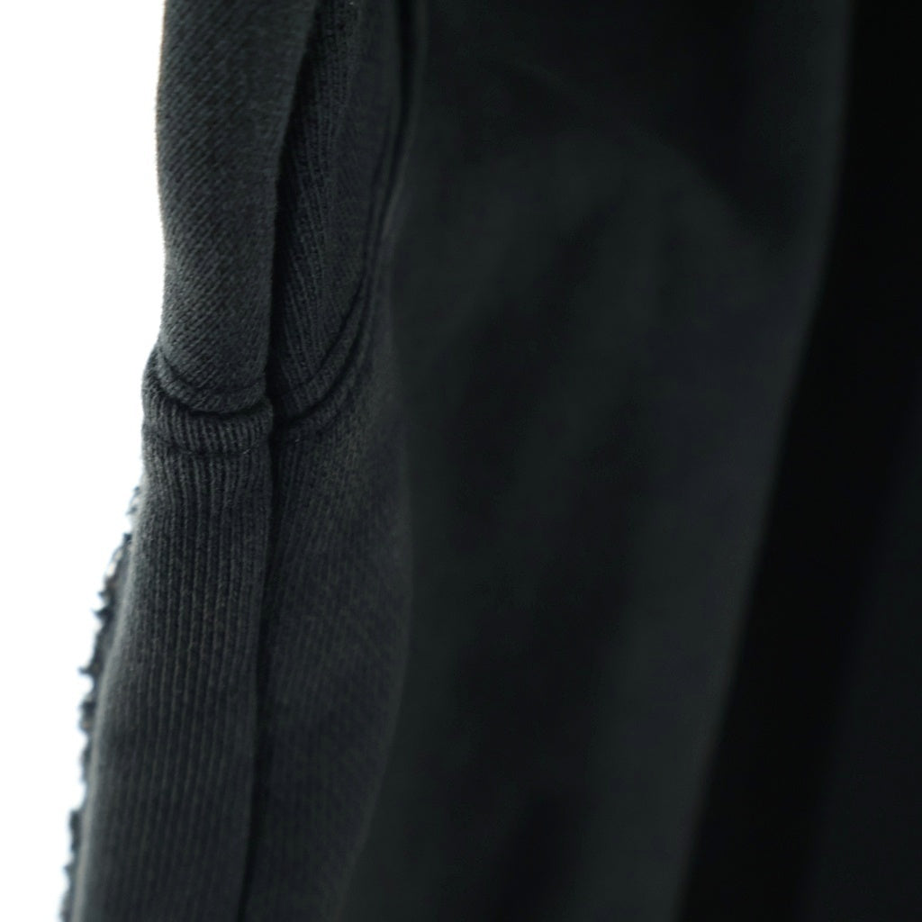 XLIM(エクスリム) Docking Hoodie ダスト加工 切り替え プルオーバーパーカー フーディ ブラック EP4SNHD01-CH