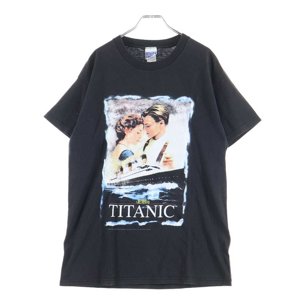 VINTAGE(ヴィンテージ) 90s Titanic Movie Tee タイタニック ムービー 映画 半袖Tシャツ カットソー ブラック