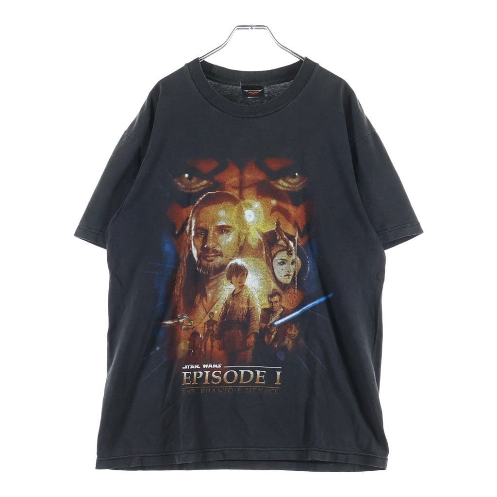VINTAGE(ヴィンテージ) 90s STAR WARS EPISODE 1 Movie Tee スターウォーズ エピソード1 ムービー 映画 半袖Tシャツ カットソー ブラック