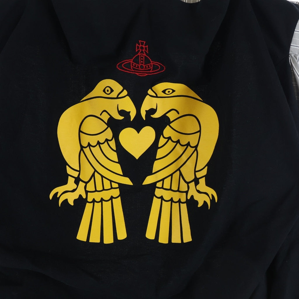 Vivienne Westwood(ヴィヴィアンウエストウッド) REDLABEL Twin Bird Docking L/S Tee ツインバード ドッキング 切り替え ロングスリーブ 長袖Tシャツ シャツ ブラック/グレー レディース