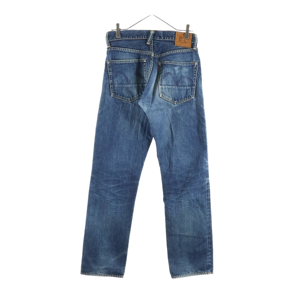 EVISU(エビス) Lot 2000 ボタンフライ ストレートデニムパンツ インディゴ