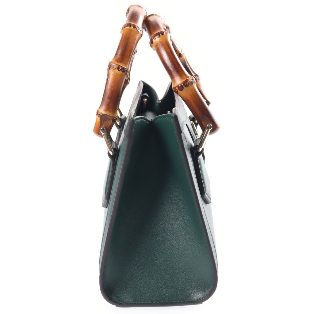 GUCCI(グッチ) Diana Small Shoulder Bag ダイアナ スモール レザーハンドバッグ ショルダーバッグ グリーン 832936 レディース