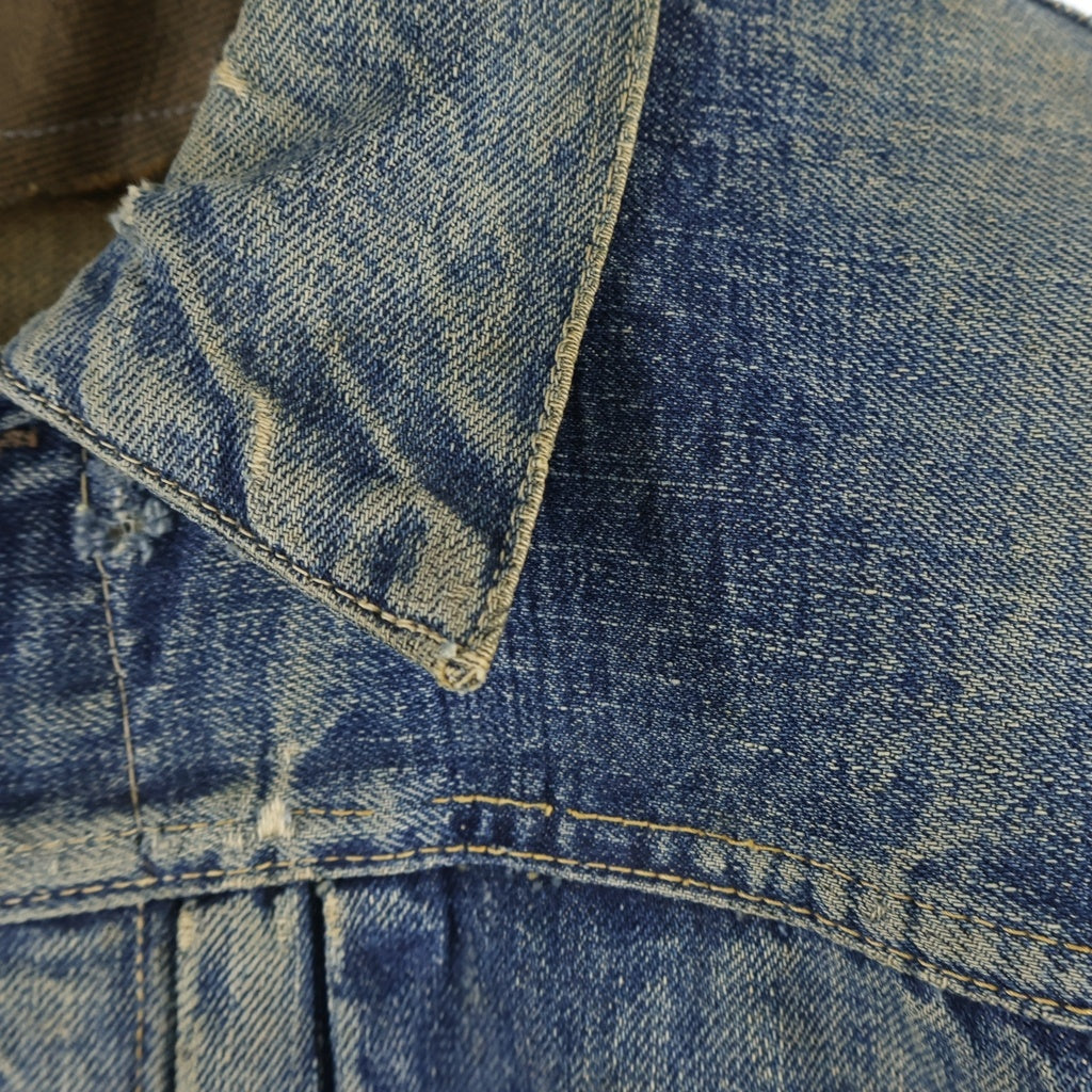 Levi's(リーバイス) 50s VINTAGE 506XX 1st ヴィンテージ 片面BIG E ボタン裏無 スライドバックル デニムジャケット インディゴ