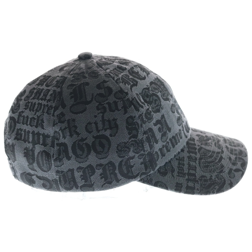 SUPREME(シュプリーム) 25SS Cities Jacquard 6-Panel シィティーズ ジャカード 6パネル キャップ 帽子 ブラック