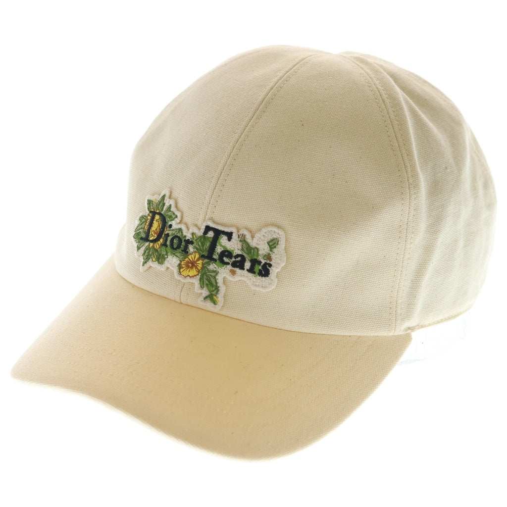 DIOR(ディオール) ×DENIM TEARS Cap デニムティアーズ キャンバスキャップ 帽子 アイボリー 383C911E4511