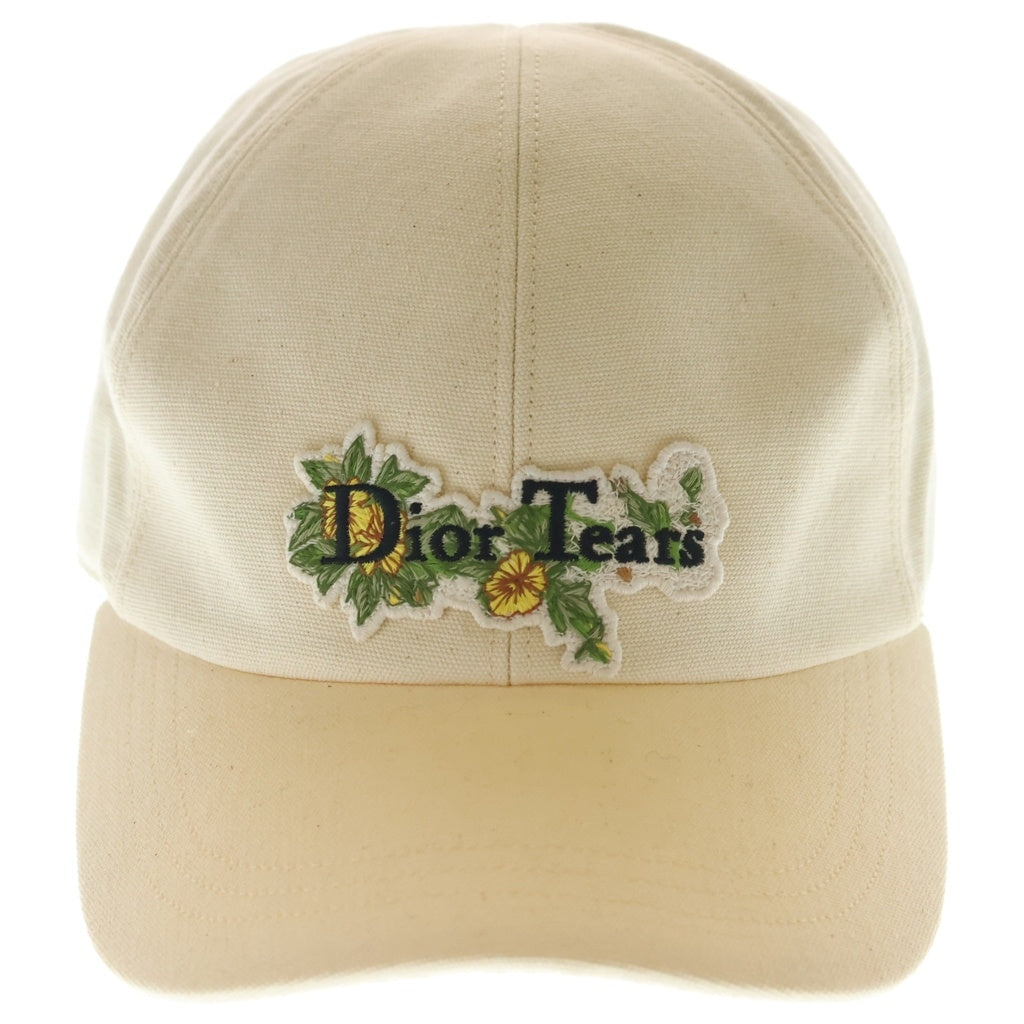 DIOR(ディオール) ×DENIM TEARS Cap デニムティアーズ キャンバスキャップ 帽子 アイボリー 383C911E4511