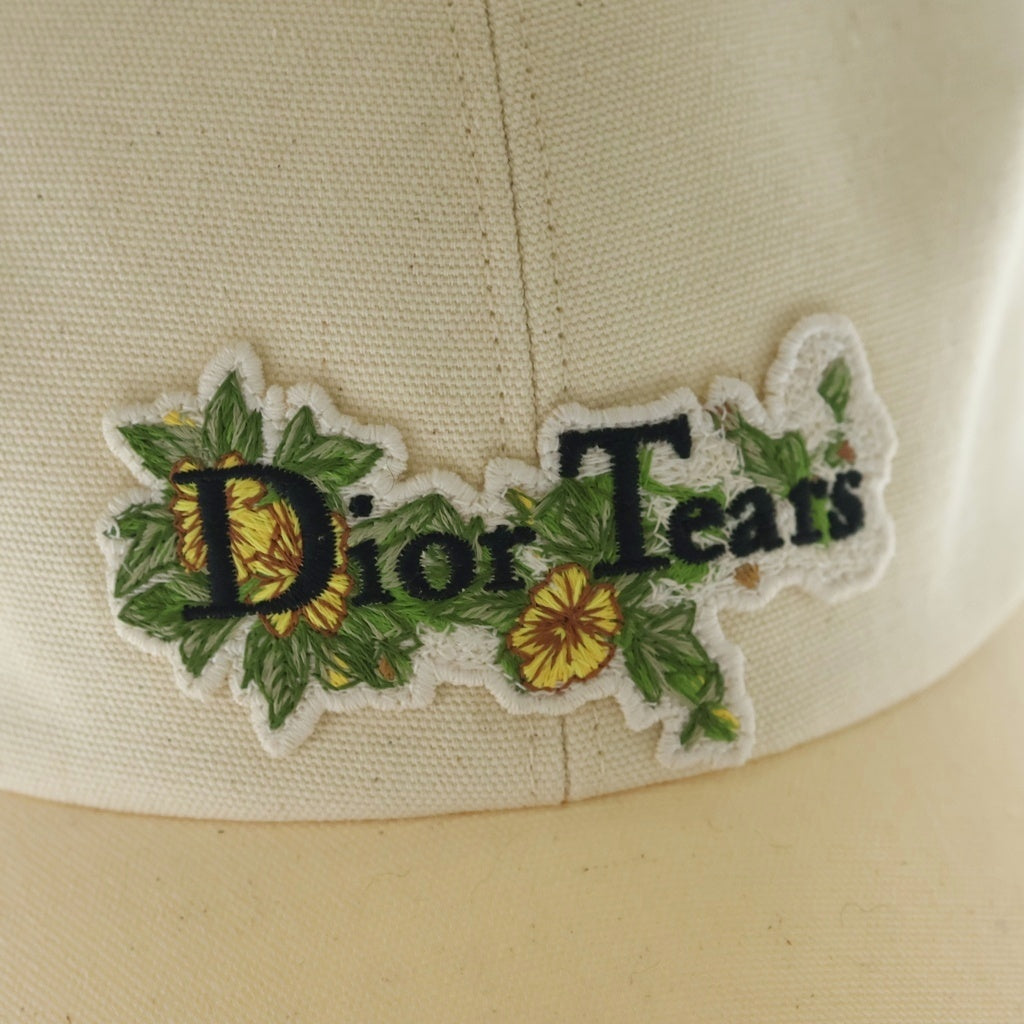 DIOR(ディオール) ×DENIM TEARS Cap デニムティアーズ キャンバスキャップ 帽子 アイボリー 383C911E4511