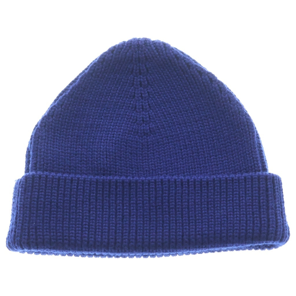 OFF-WHITE(オフホワイト) 21AW Hand Off Wool Rib Beanie ハンズオフ ウール リブビーニー ニット帽 帽子 ネイビー OMLC016F21KNI001