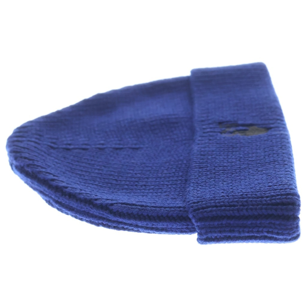 OFF-WHITE(オフホワイト) 21AW Hand Off Wool Rib Beanie ハンズオフ ウール リブビーニー ニット帽 帽子 ネイビー OMLC016F21KNI001