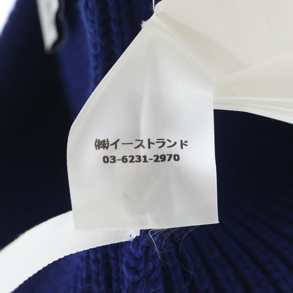 OFF-WHITE(オフホワイト) 21AW Hand Off Wool Rib Beanie ハンズオフ ウール リブビーニー ニット帽 帽子 ネイビー OMLC016F21KNI001