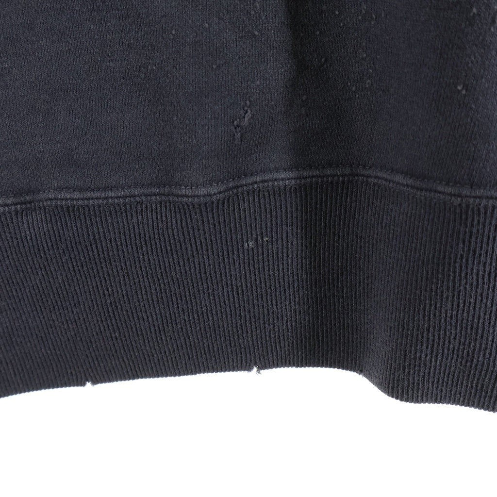 SAINT MICHAEL(セントマイケル) 24SS ×DENIM TEARS DT CRW SWEAT / ST.TEARS デニムティアーズ ダメージ加工 クルーネックスウェットトレーナー グレー SM-YS8-0000-C02